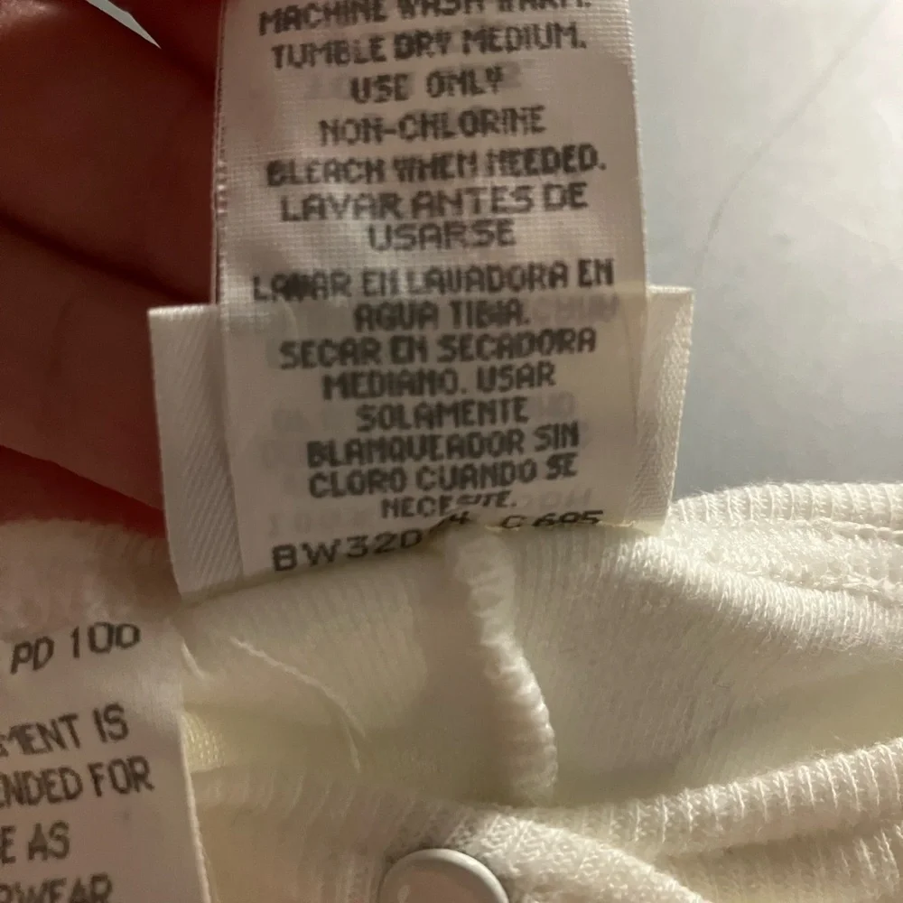 Vintage Carter's White Footie One Piece with Screenprint